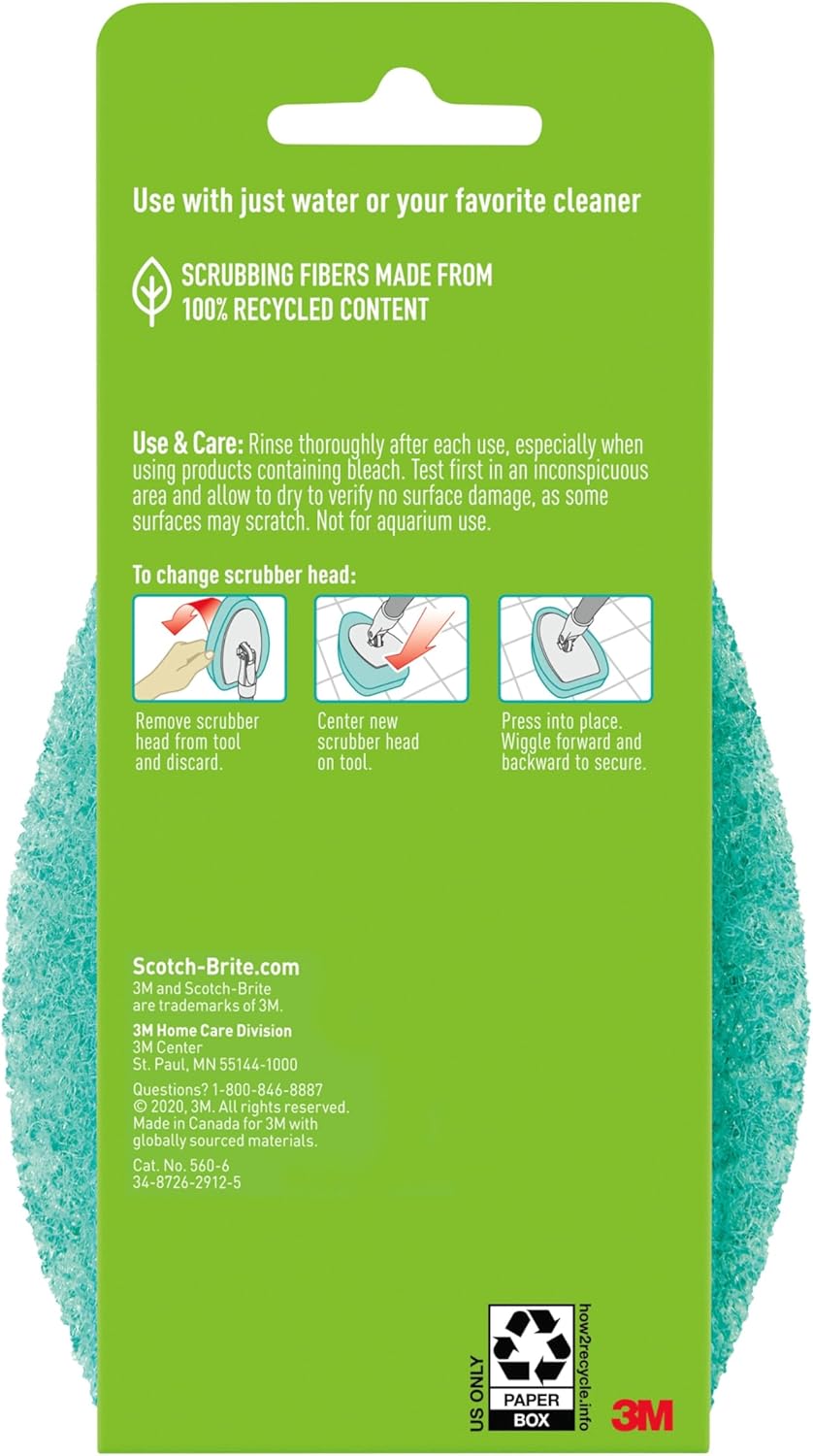 Scotch-Brite Tub & Tile Scrubber Refill Pads – Streamlined Bathroom Essentials for Intentional, Clutter-Free Living