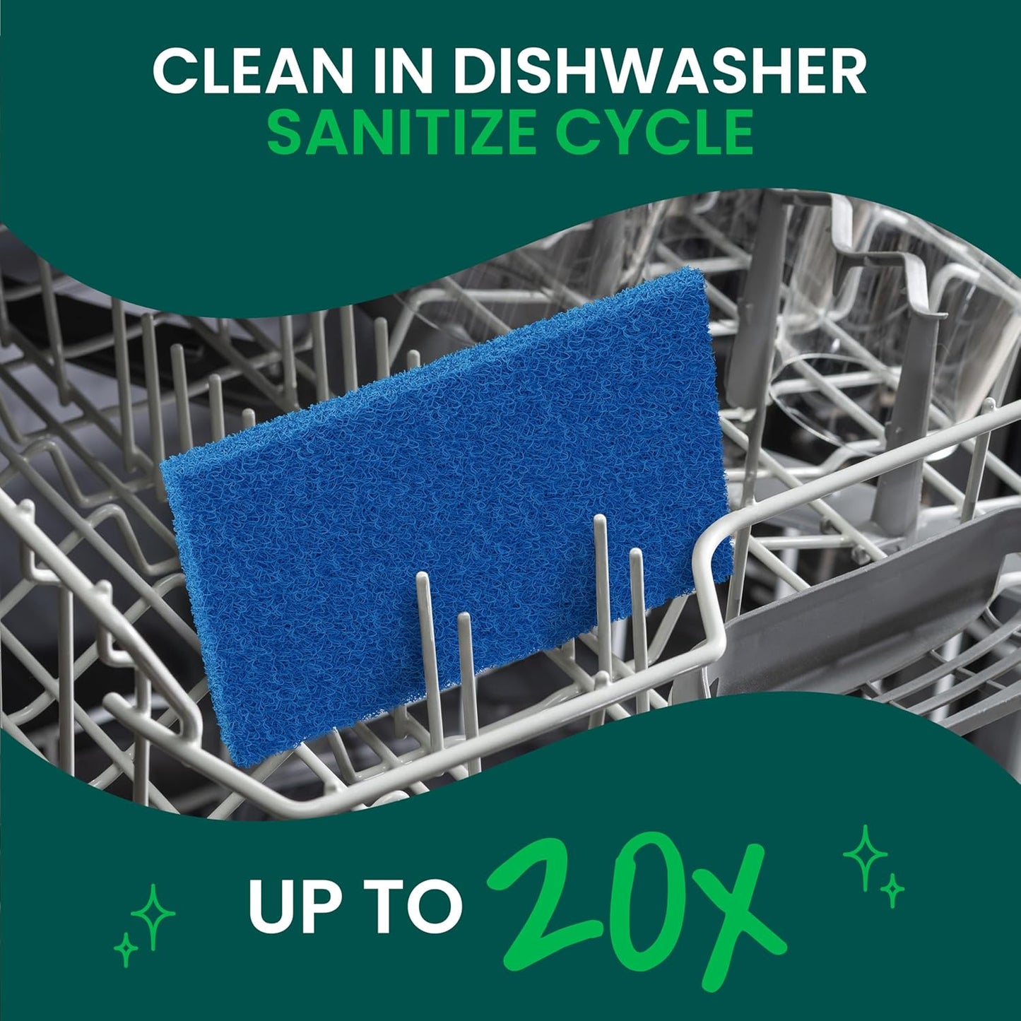 Scotch-Brite Zero Scratch Scouring Pad – Family-Safe Non-Abrasive Scrubber for Nonstick Cookware, Dishes, and Tile
