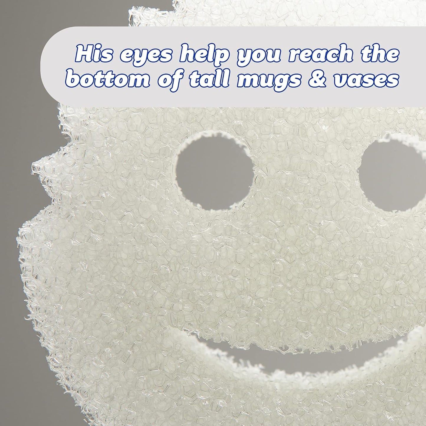 Scrub Daddy Sponge – Dye-Free White Kitchen Scrubber That Blends Seamlessly Into Any Decor