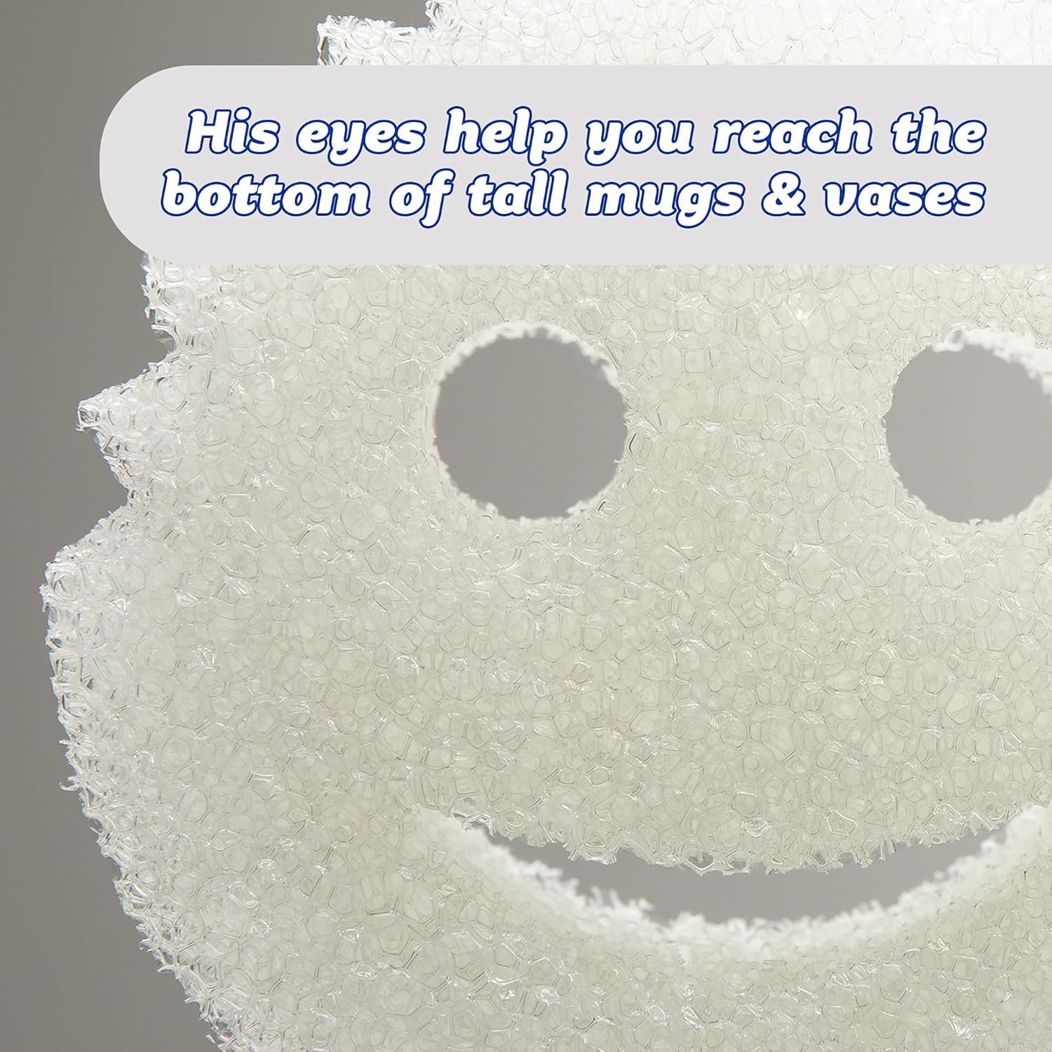 Scrub Daddy Sponge – Dye-Free White Kitchen Scrubber That Blends Seamlessly Into Any Decor