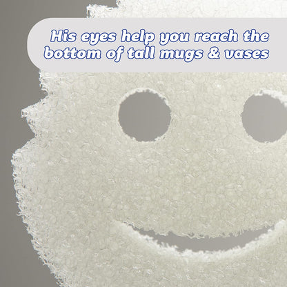 Scrub Daddy Sponge – Dye-Free White Kitchen Scrubber That Blends Seamlessly Into Any Decor