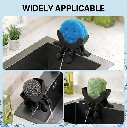 Scrub Daddy Sponge Holder – Funny Housewarming Gift for New Homeowners, Quirky Kitchen Sink Accessory