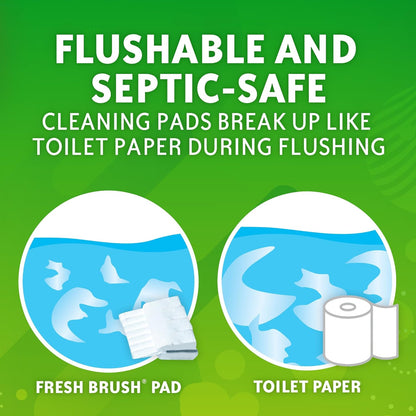 Scrubbing Bubbles Toilet Cleaning System – Minimalist Bathroom Essentials, Flushable Wand for Daily Use