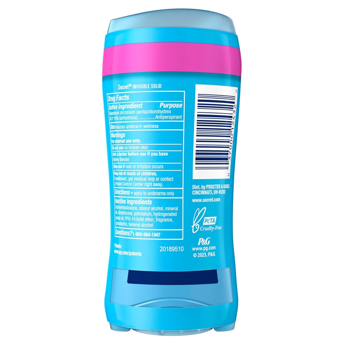 Secret Anti-Perspirant Deodorant Invisible Solid Powder Fresh Twin Pack – Self-Care Essentials for Wind-Down Bath Rituals