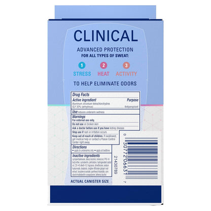 Secret Clinical Strength 100HR Antiperspirant – Stress-Relief Personal Care for Your Daily Ritual