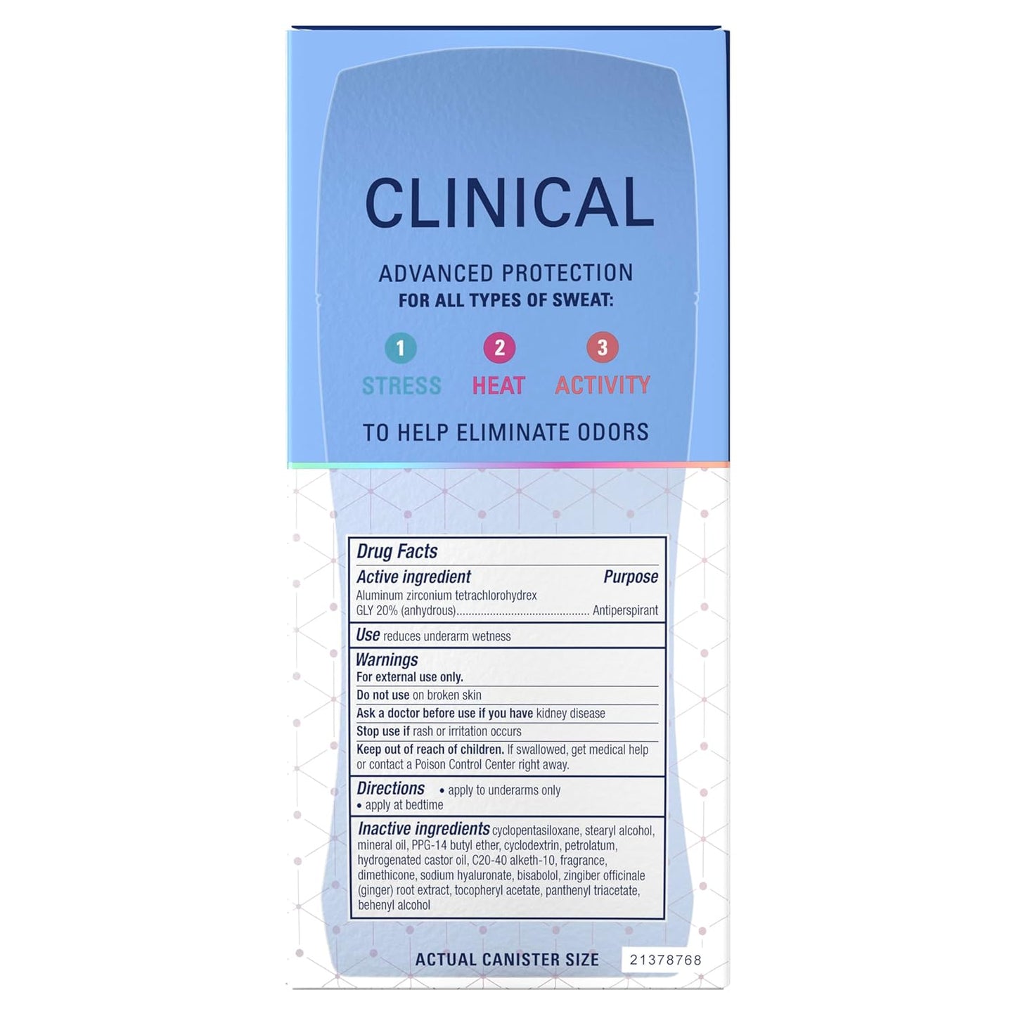 Secret Clinical Strength 100HR Deodorant – Stress Sweat Protection for Your Daily Self-Care Ritual
