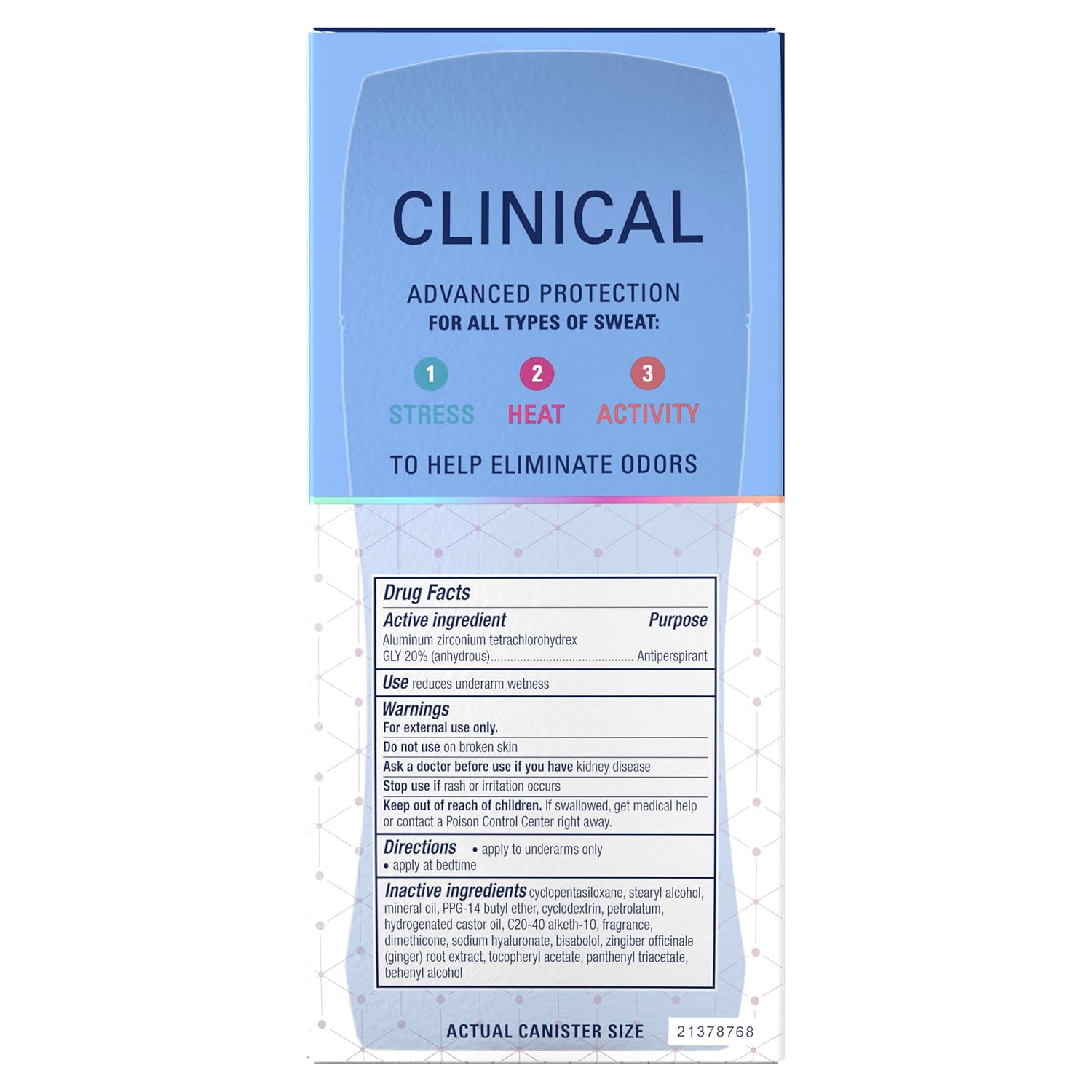 Secret Clinical Strength 100HR Deodorant – Stress Sweat Protection for Your Daily Self-Care Ritual