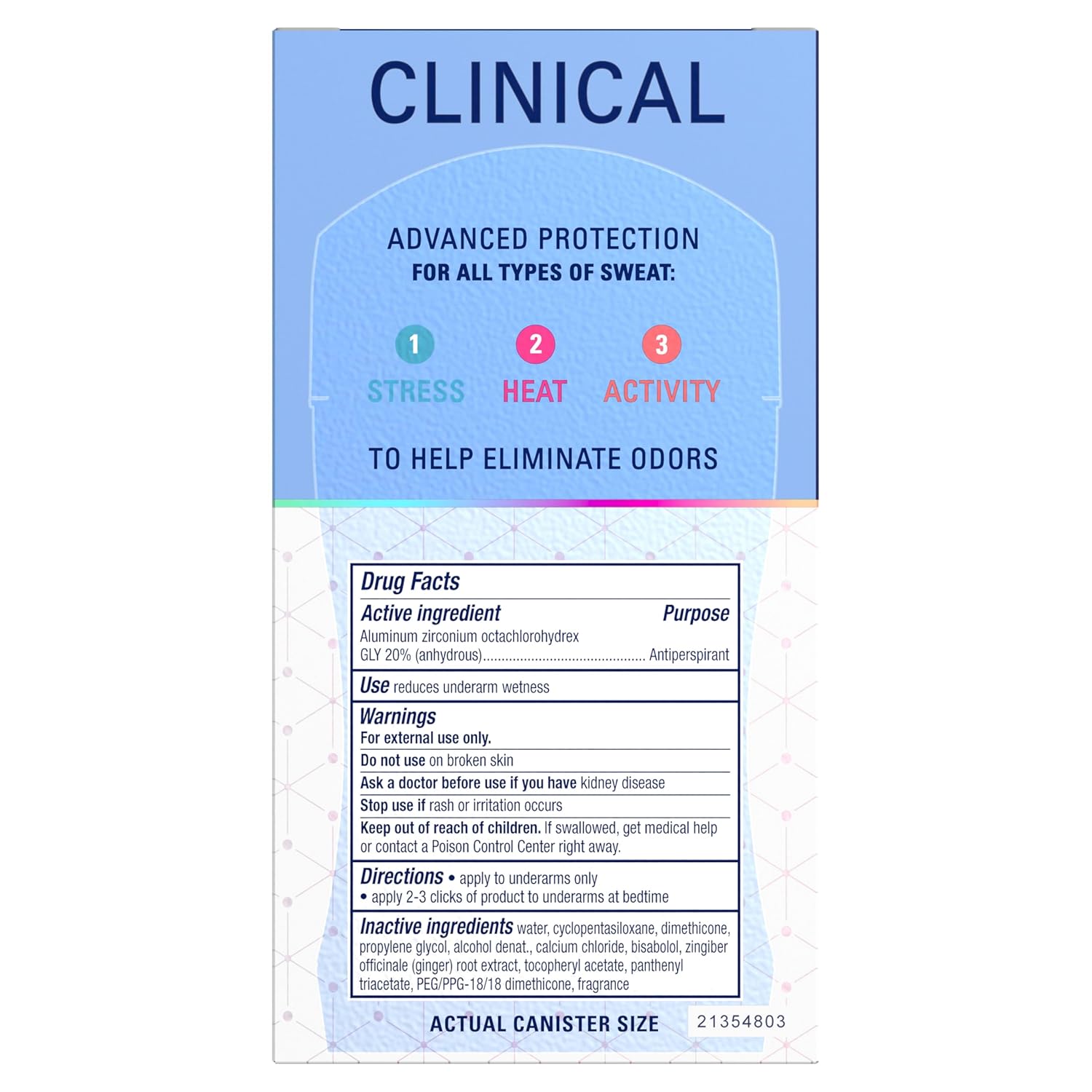 Secret Clinical Strength Clear Gel Antiperspirant – Workday Confidence Pick for Executives, 100HR Stress Defense