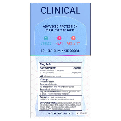 Secret Clinical Strength Clear Gel Antiperspirant – Workday Confidence Pick for Executives, 100HR Stress Defense