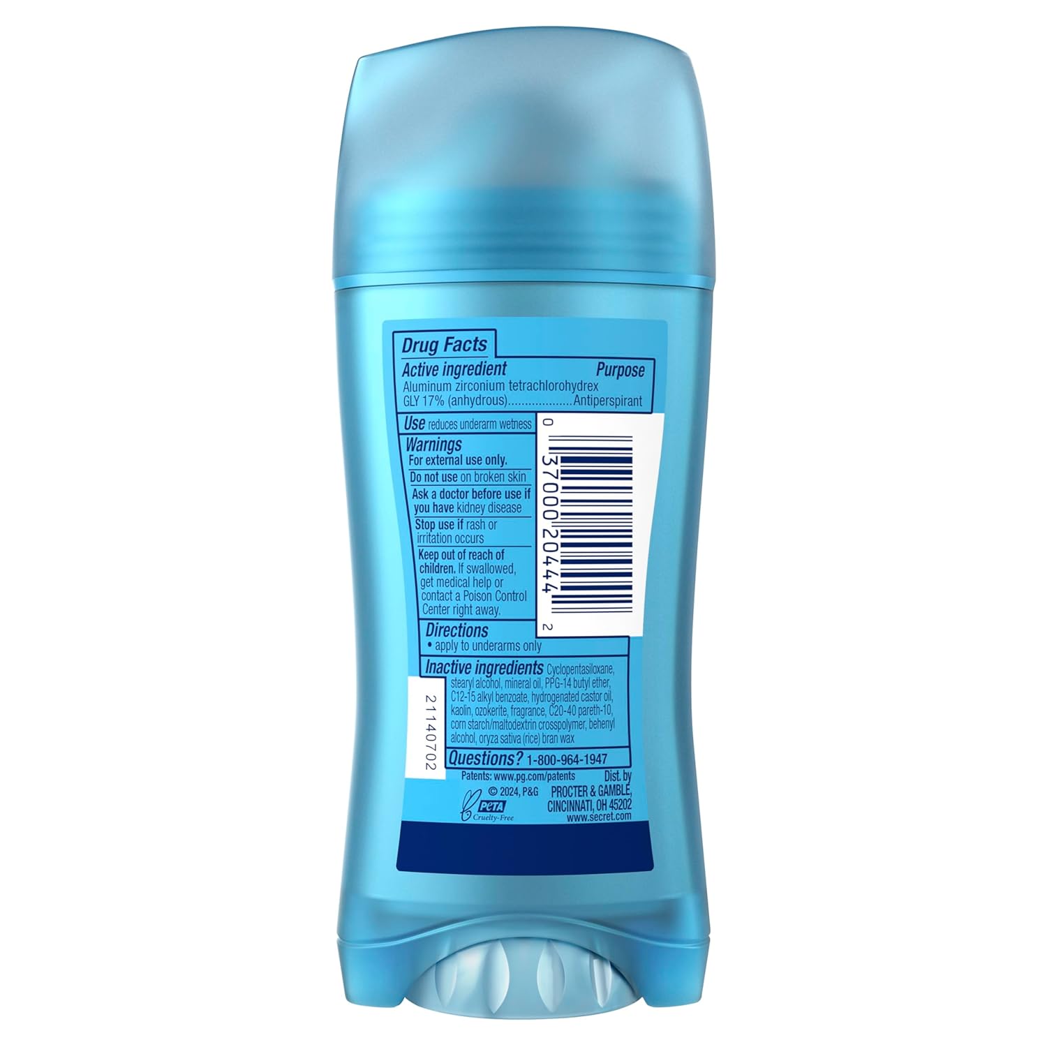 Secret Invisible Solid Deodorant – 48-Hour Protection for Your Daily Self-Care Ritual