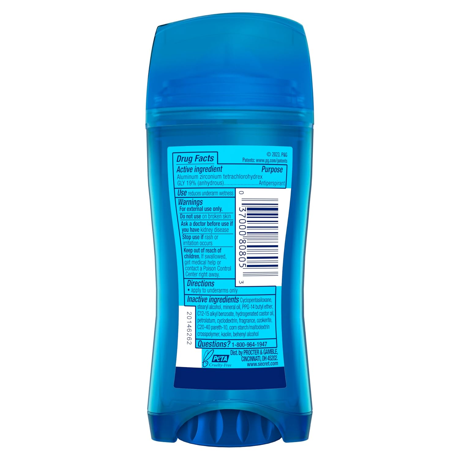 Secret Outlast PH Balancing Minerals Deodorant – Gentle Daily Ritual for Sensitive Skin, 2.6 oz Invisible Solid