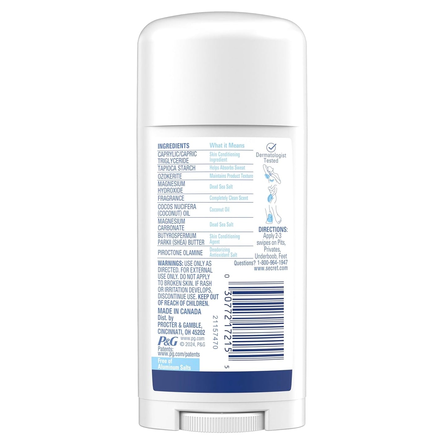 Secret Whole Body Deodorant – Aluminum-Free Self-Care Ritual for Active Women