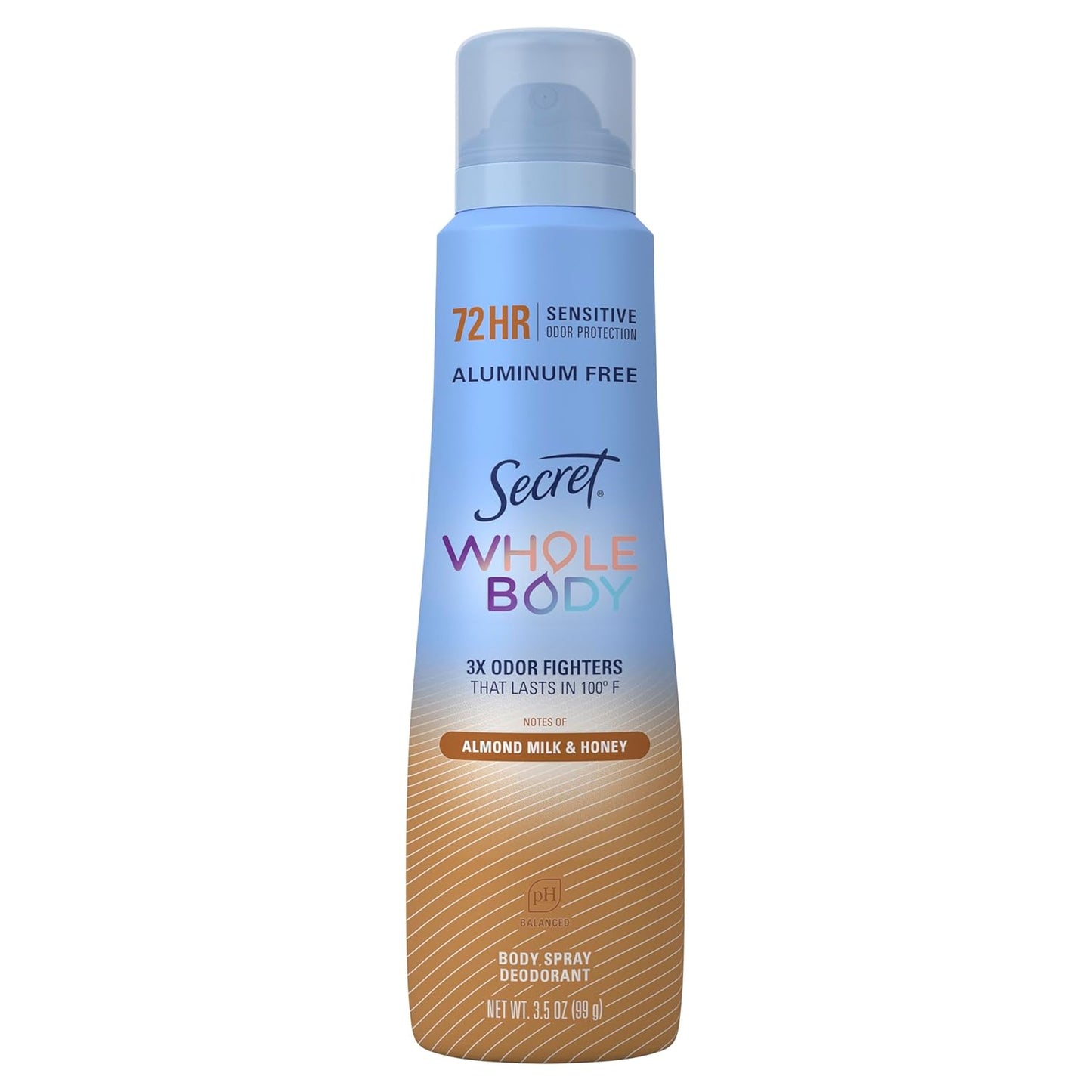 Secret Whole Body Deodorant Spray for Women – Gynecologist-Recommended Intimate Freshness for Evening Self-Care Rituals, Aluminum-Free, 3.5oz