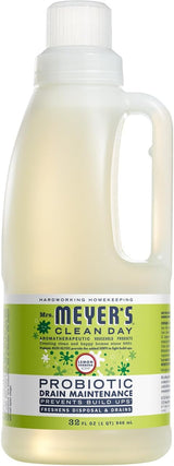 Mrs. Meyer's Clean Day Probiotic Drain Maintenance Liquid – Lavender Scent for a Calming Bathroom Self-Care Ritual