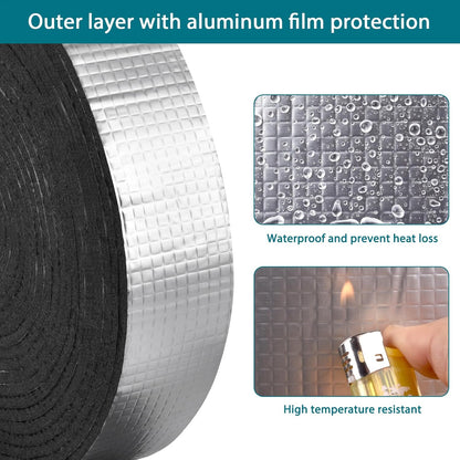self-adhesive backing with peel-off film for tool-free installation
