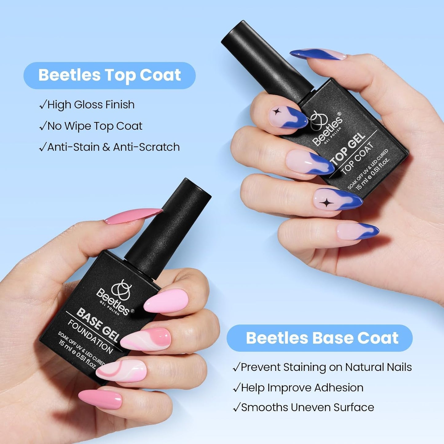 self-leveling brush applicator for streak-free coverage