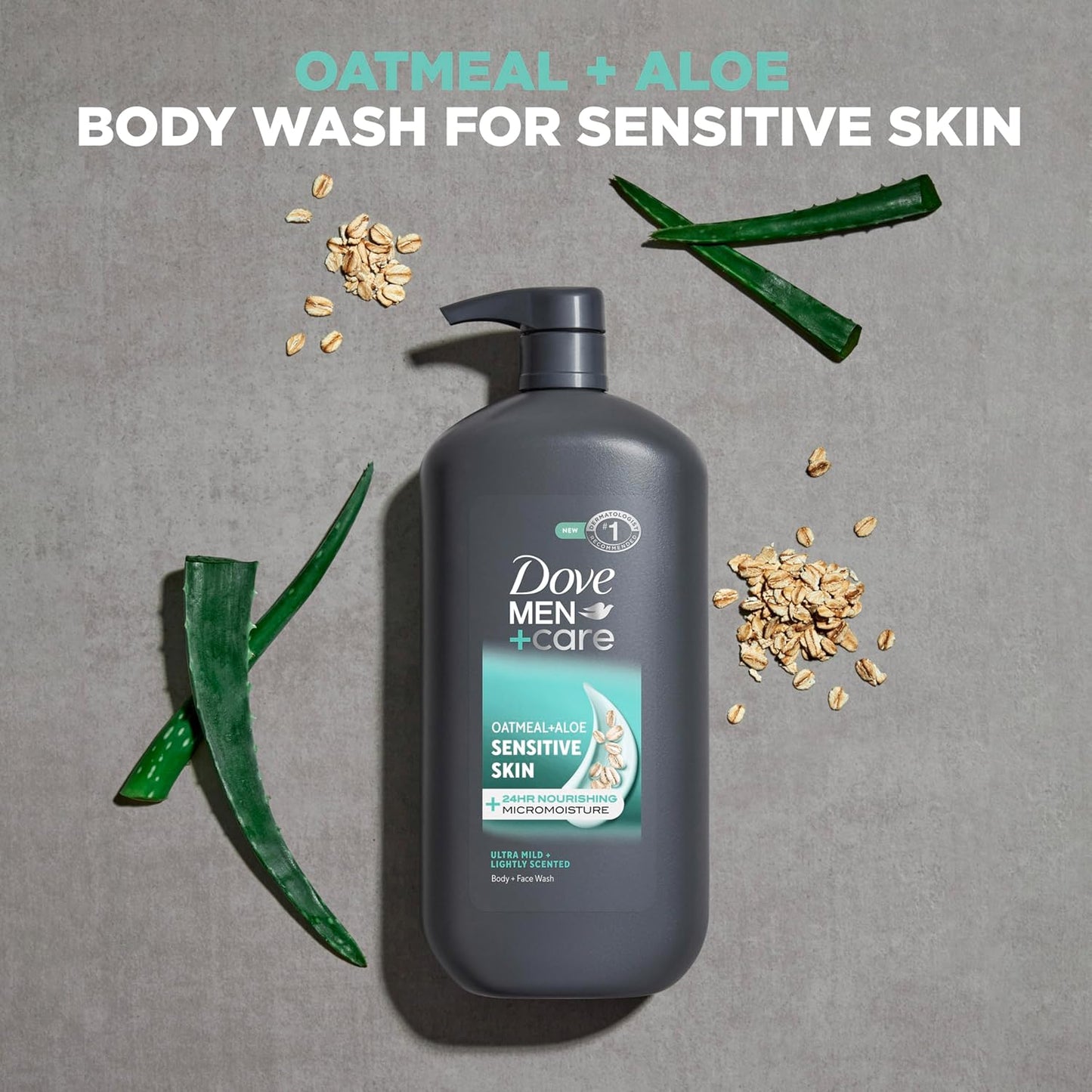 sensitive-skin-friendly ph balanced with oatmeal and aloe