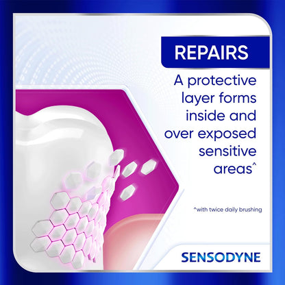 Sensodyne Clinical Repair Whiten & Shine – 3-Pack Toothpaste for Consistent Daily Oral Health