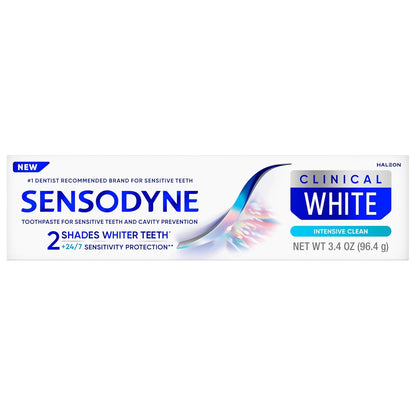 Sensodyne Clinical White Premium Whitening Toothpaste – Clinically Proven Luxury Oral Care, 3-Pack