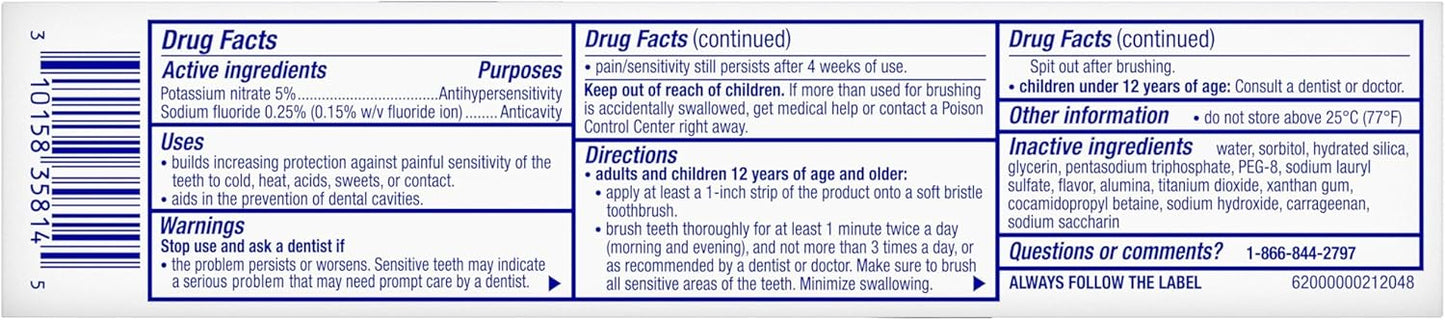 Sensodyne Clinical White Toothpaste – Effortless Whitening for Sensitive Teeth, Clean 3-Pack Bundle