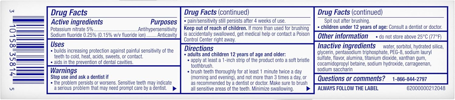 Sensodyne Clinical White Toothpaste – Sensitive Teeth Whitening for Your Calm Morning Ritual, 3-Pack