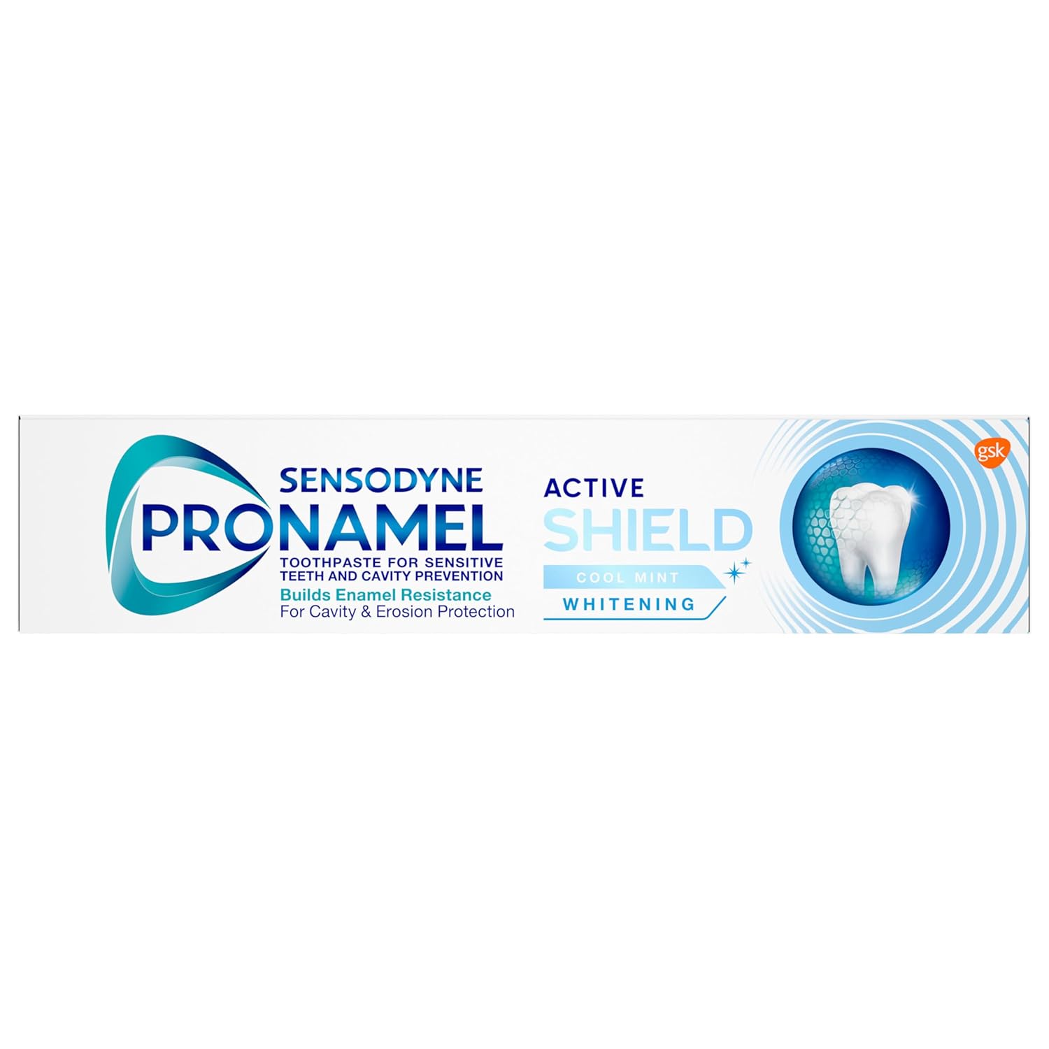 Sensodyne Pronamel Active Shield Whitening Toothpaste, Cool Mint – Soothing Mint Self-Care for Acid-Prone Teeth, 3.4 oz (Pack of 3)