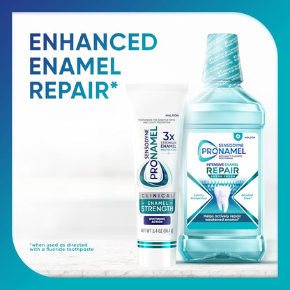 Sensodyne Pronamel Clinical Enamel Repair Toothpaste – Nightly Restoration Ritual for Sensitive Teeth (3 Pack)