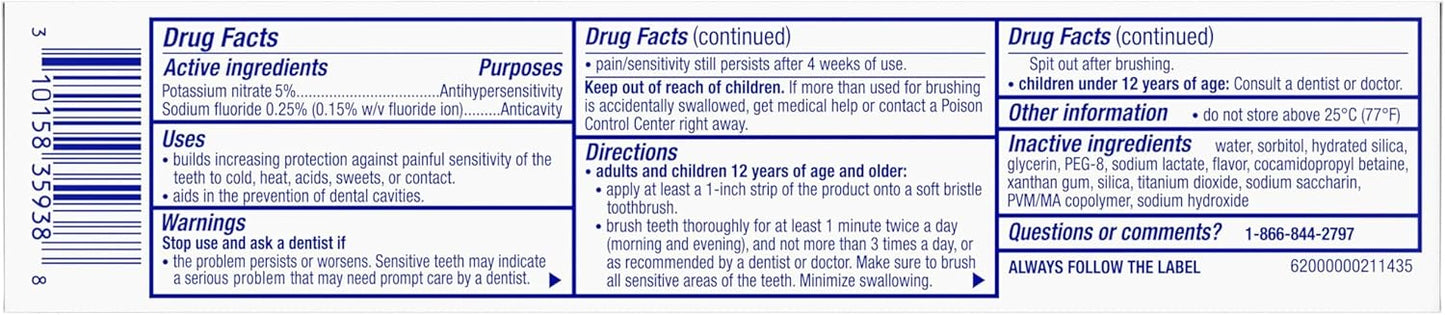 Sensodyne Pronamel Clinical Premium Enamel Strengthening Toothpaste – Dentist-Grade Formula, 3-Pack Set