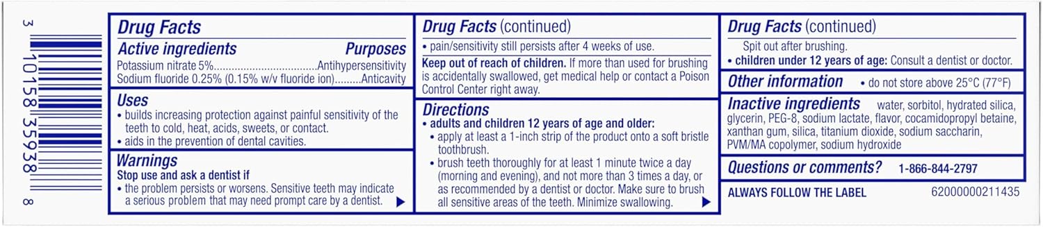 Sensodyne Pronamel Clinical Premium Enamel Strengthening Toothpaste – Dentist-Grade Formula, 3-Pack Set