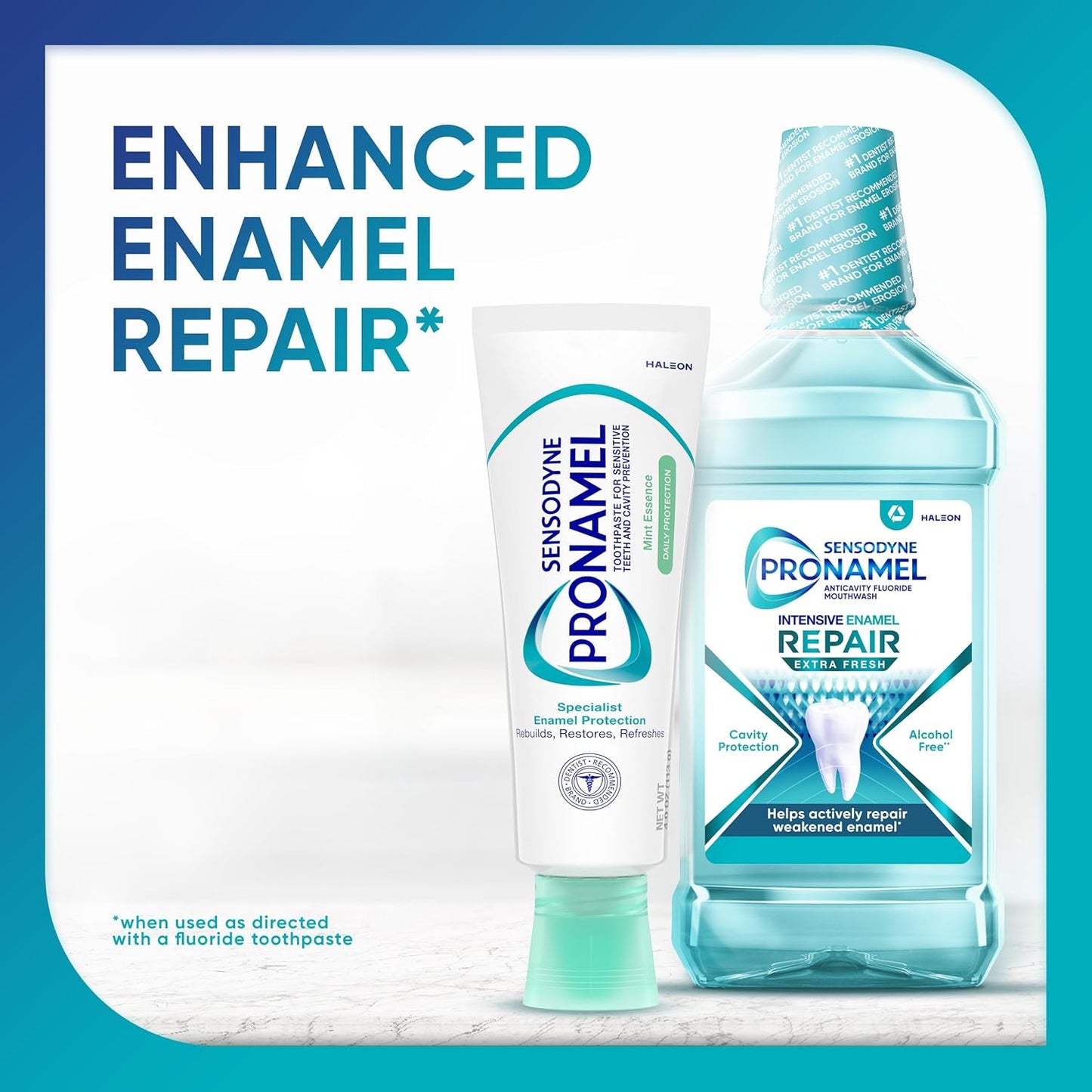 Sensodyne Pronamel Daily Protection Enamel Toothpaste for Sensitive Teeth - Mint Essence, 4 oz (Pack of 3) Thoughtful Care Package for a Sensitive-Teeth Loved One
