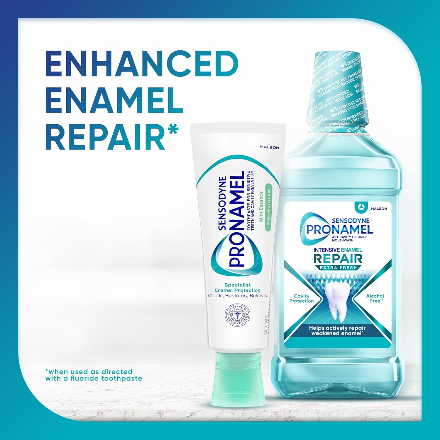 Sensodyne Pronamel Daily Protection Enamel Toothpaste for Sensitive Teeth - Mint Essence, 4 oz (Pack of 3) Thoughtful Care Package for a Sensitive-Teeth Loved One