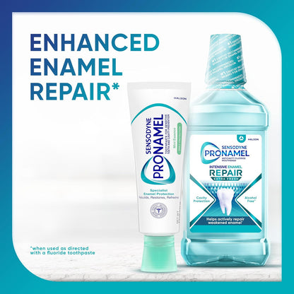 Sensodyne Pronamel Daily Protection Enamel Toothpaste for Sensitive Teeth - Mint Essence, 4 oz (Pack of 3) Thoughtful Care Package for a Sensitive-Teeth Loved One