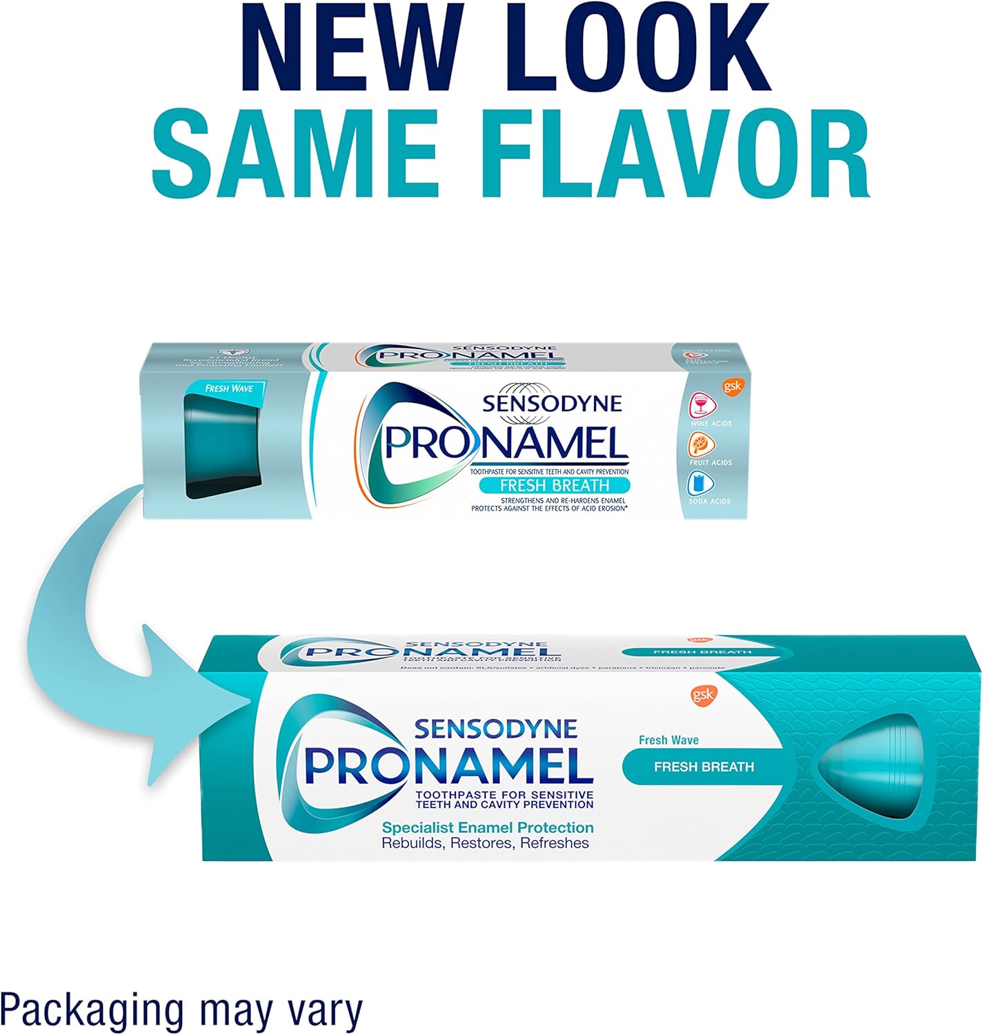 Sensodyne Pronamel Fresh Breath Enamel Toothpaste – Nightly Sensitivity Relief Ritual for Restorative Self-Care
