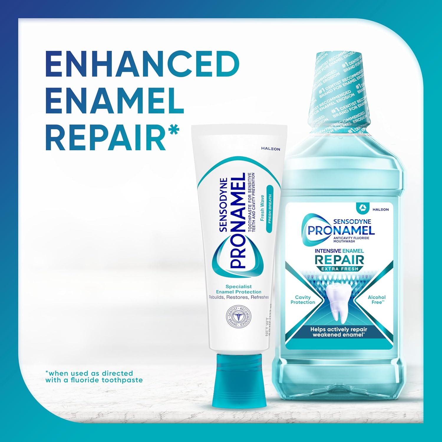 Sensodyne Pronamel Fresh Breath Enamel Toothpaste – Nightly Sensitivity Relief Ritual for Restorative Self-Care