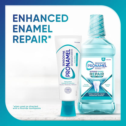 Sensodyne Pronamel Fresh Breath Enamel Toothpaste – Nightly Sensitivity Relief Ritual for Restorative Self-Care