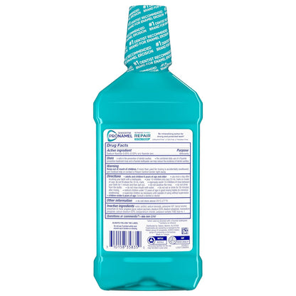Sensodyne Pronamel Intensive Enamel Repair Rinse – Alcohol-Free Fluoride Formula Safe for Long-Term Cavity Protection, Extra Fresh 3 Pack