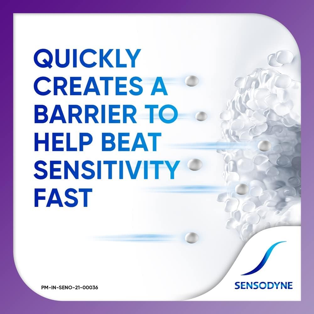 Sensodyne Rapid Relief Sensitive Toothpaste 80 gm Pack of 2 - Mindful Self-Care for Hot Coffee and Cold Water Drinkers
