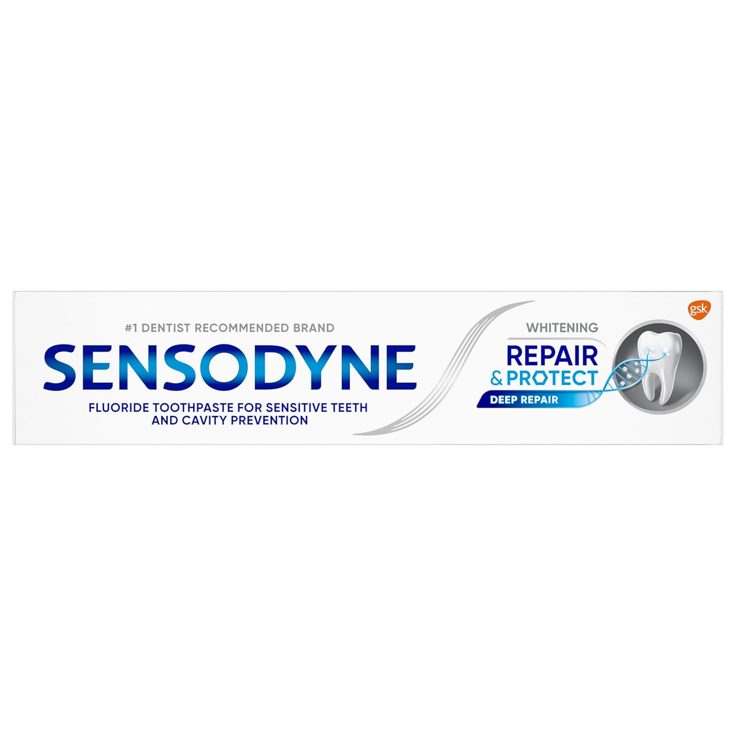 Sensodyne Repair and Protect Whitening Toothpaste – Sensitivity Relief for Consistent Morning Focus