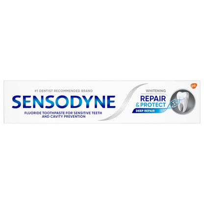 Sensodyne Repair and Protect Whitening Toothpaste – Sensitivity Relief for Your Nightly Self-Care Ritual