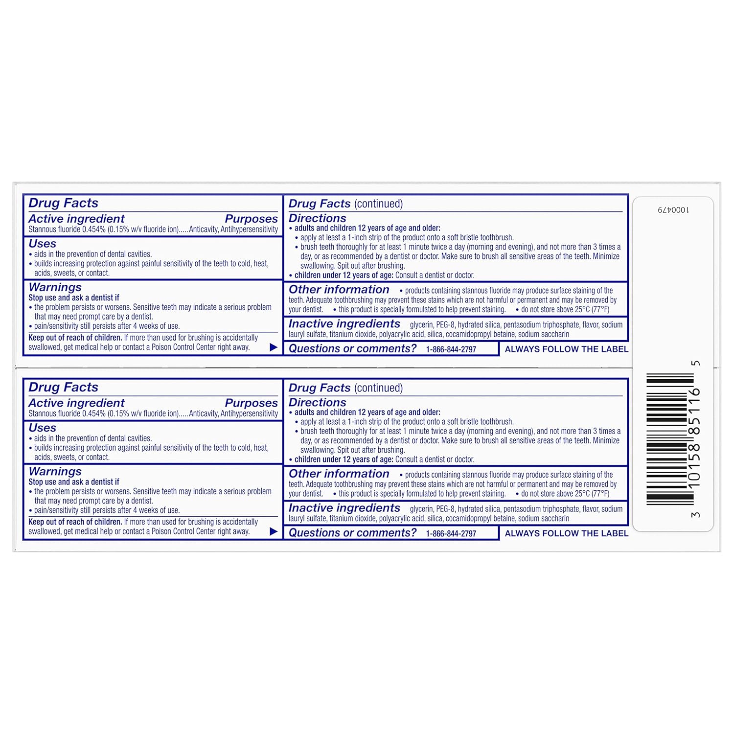 Sensodyne Repair and Protect Whitening Toothpaste – Sensitivity Relief for Consistent Morning Focus