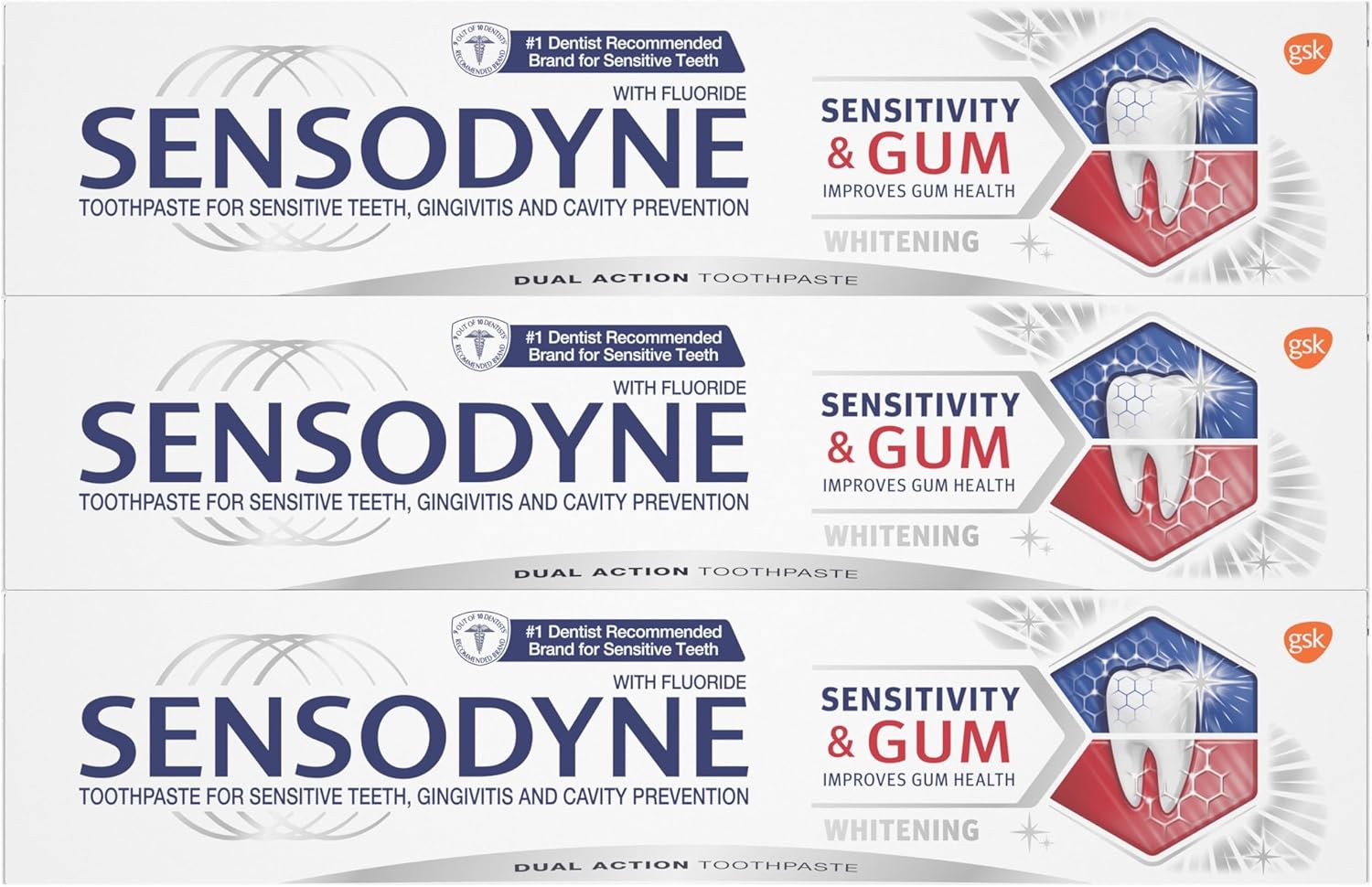 Sensodyne Sensitivity & Gum Whitening Toothpaste – Spa-Like Brushing Routine for Adults with Sensitive Teeth