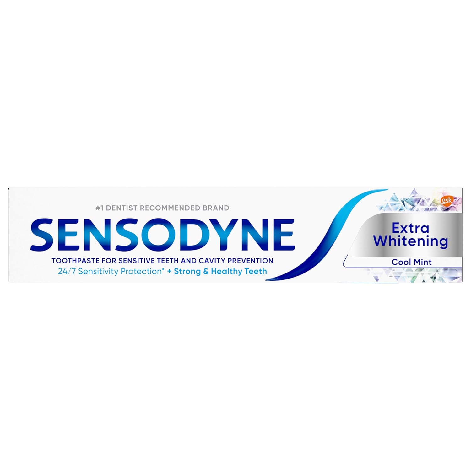 Sensodyne Whitening Sensitive Toothpaste – Calming Cool Mint for Your Nightly Oral Care Ritual, Pack of 4