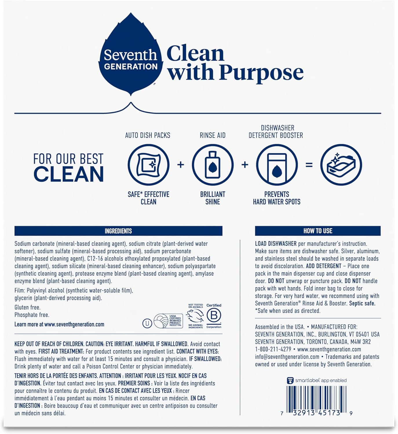 septic-safe formulation that rinses without leaving spots or residue
