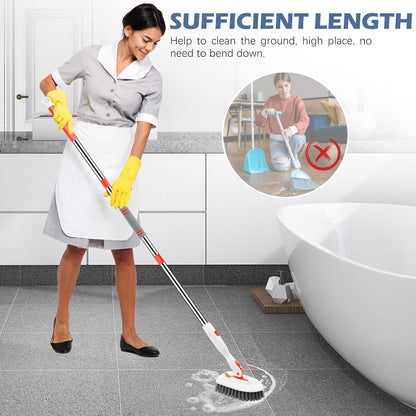 SetSail Floor Scrub Brush – Slip-Resistant EVA Grip Cleaner for Family Bathrooms, Stable at Any Angle