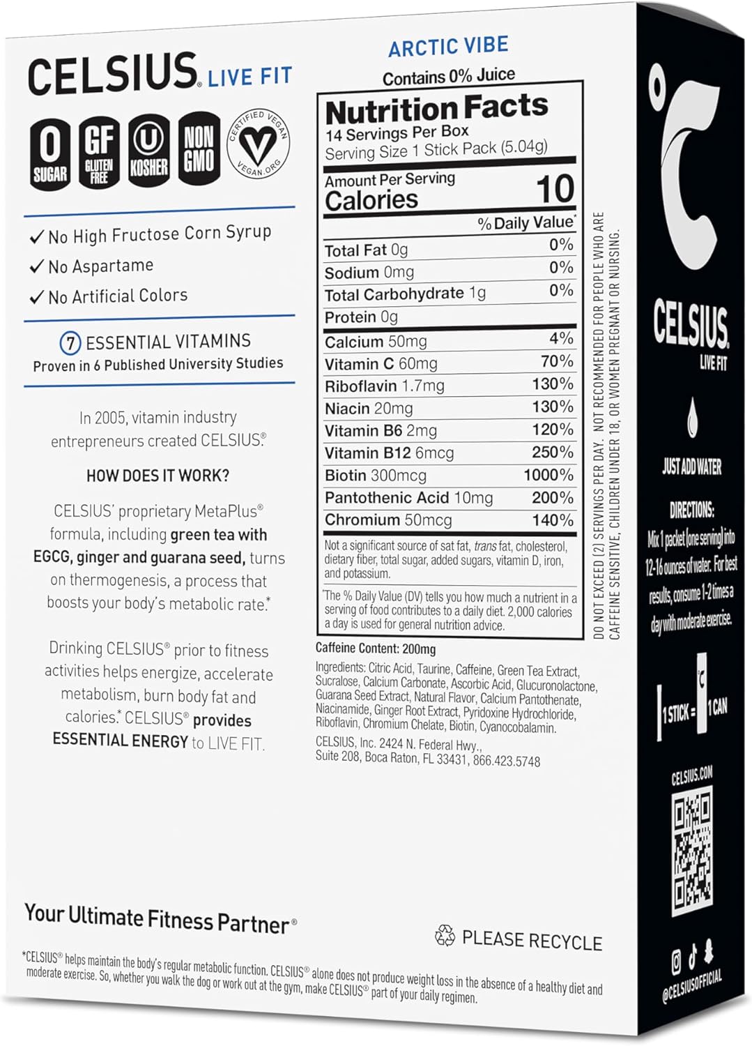 seven essential vitamins (including vitamin c, b vitamins, and chromium for hunger control)