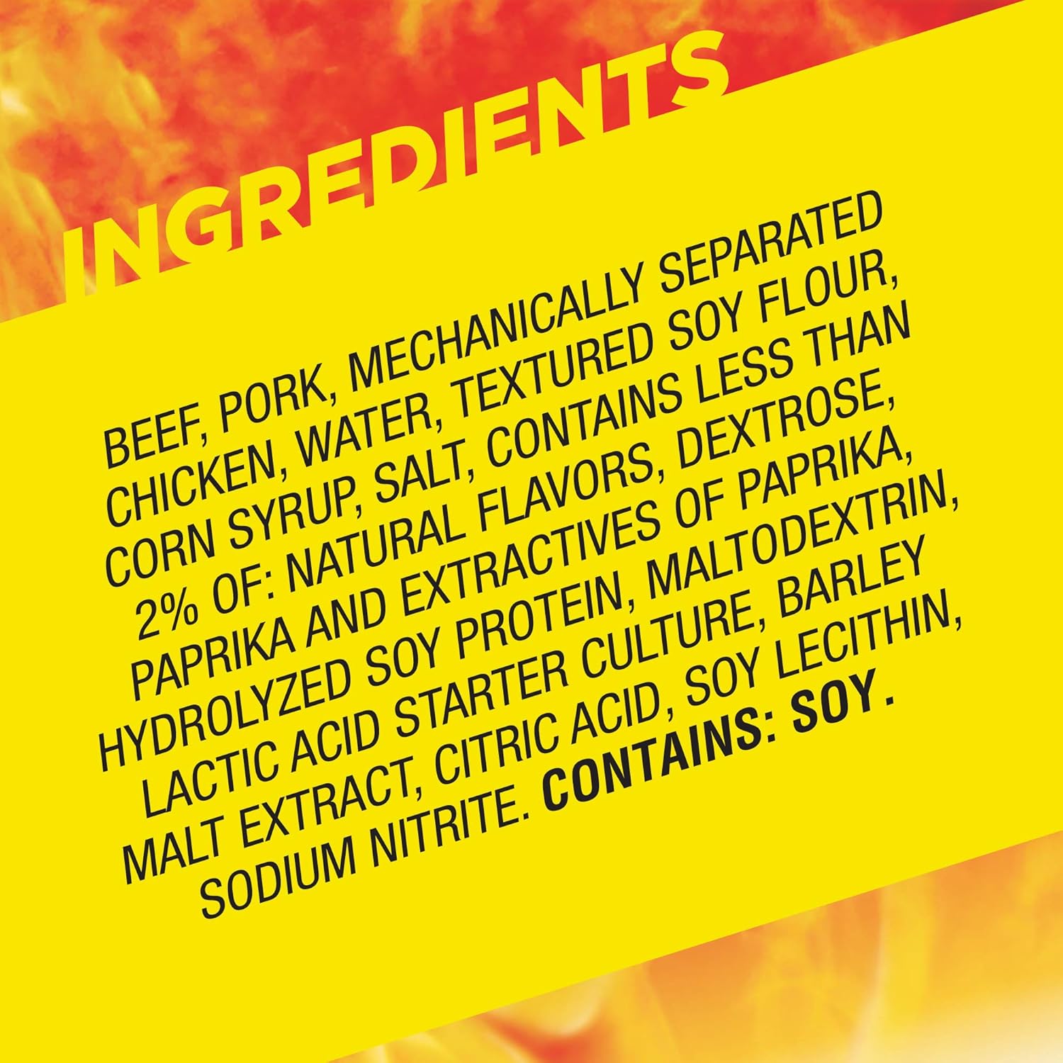 seven flavor variants spanning mild, original, honey bbq, teriyaki, chili, tabasco, and hot af
