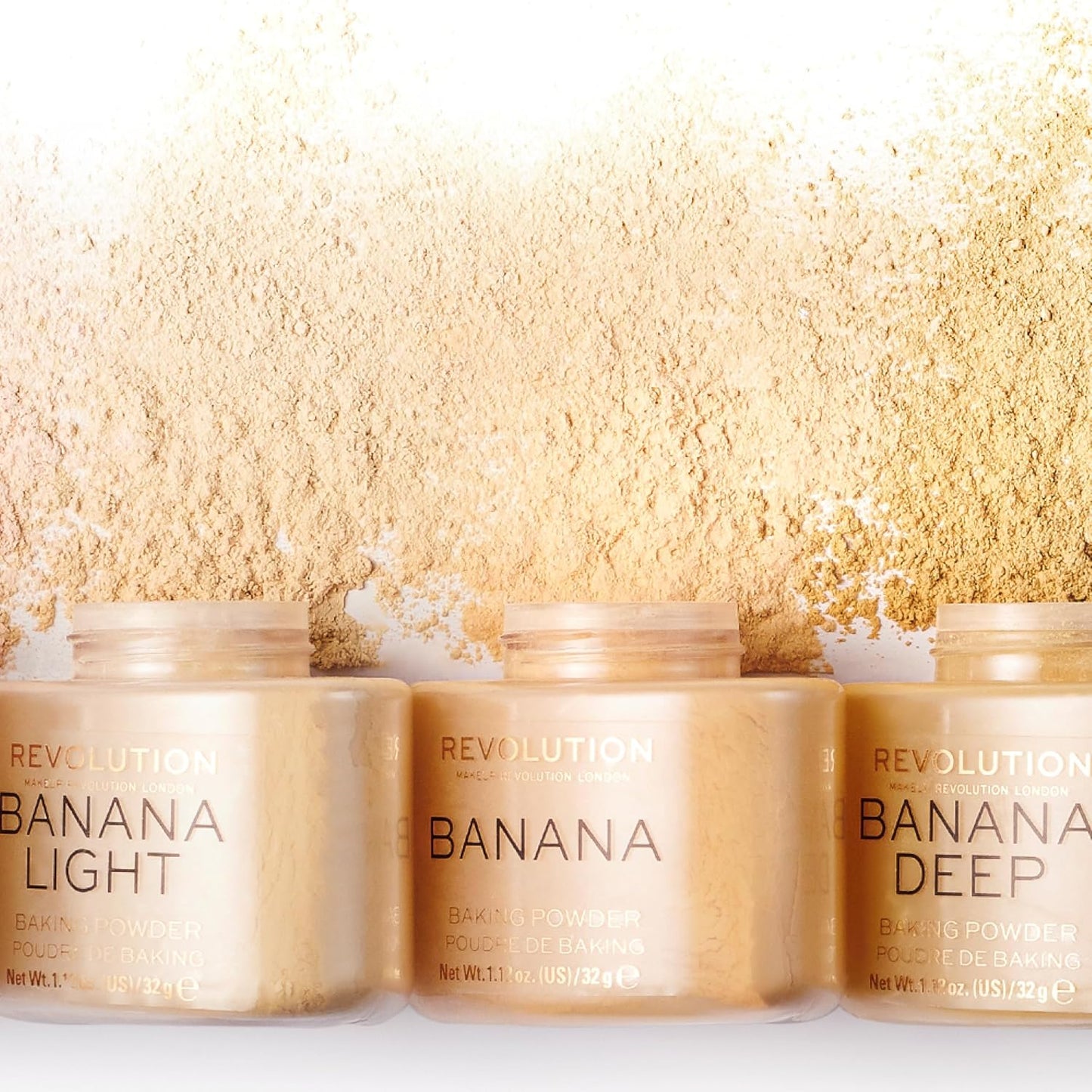 seven shade variants (light, banana, banana deep, deep, dark, lace, rose, peach) covering a wide range of skin tones and color-correcting needs