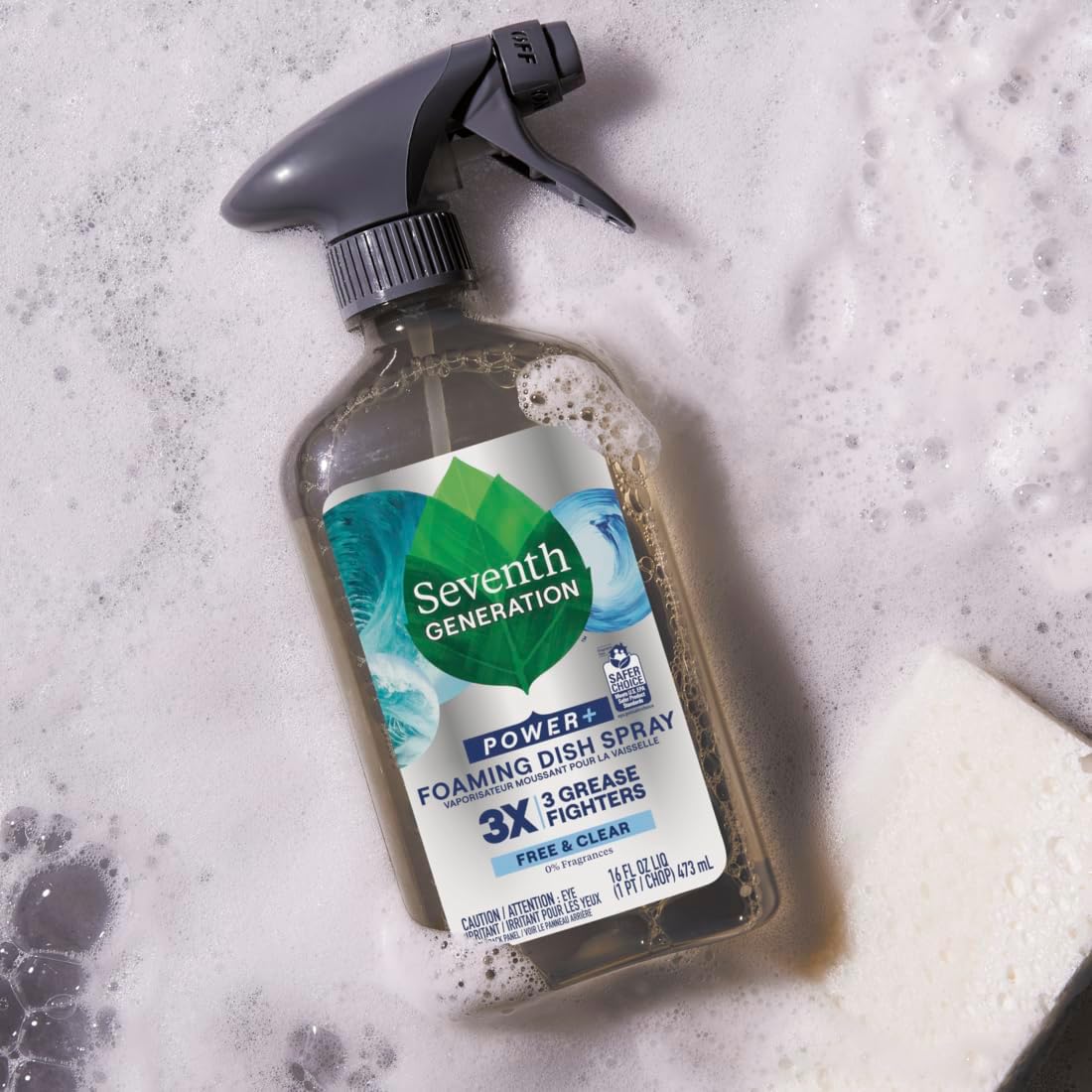 Seventh Generation Foaming Dish Spray Free & Clear — Non-Toxic Sink-Side Ritual for Sensitive Skin Households