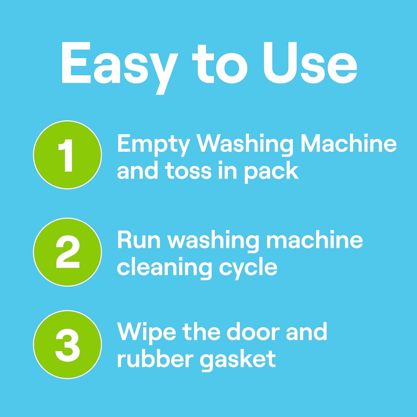 Seventh Generation Washing Machine Cleaner – Effortless Laundry Closet Care, Pre Measured No Guesswork Monthly Packs