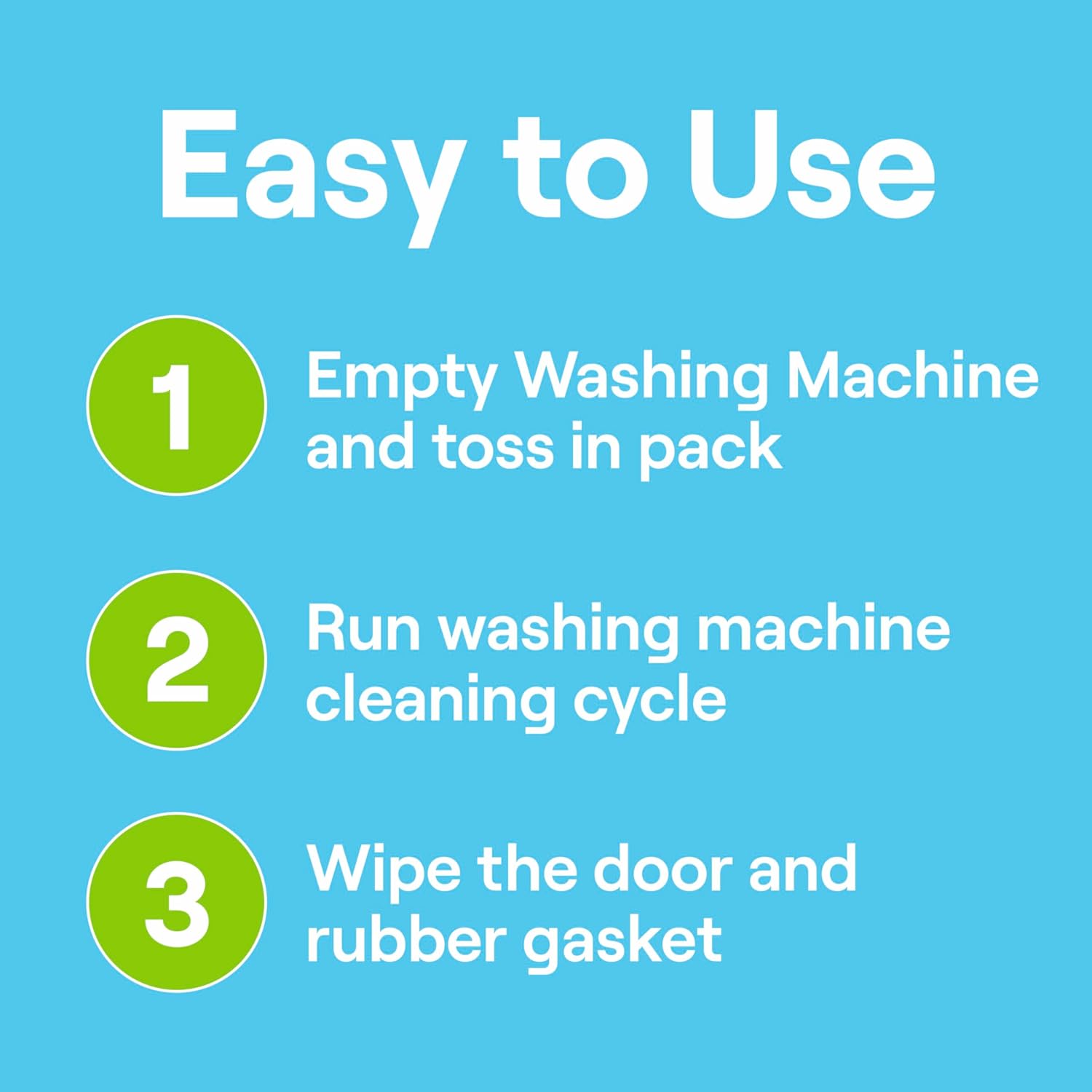Seventh Generation Washing Machine Cleaner – Effortless Laundry Closet Care, Pre Measured No Guesswork Monthly Packs